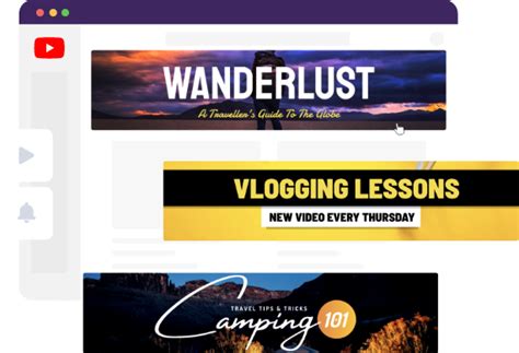 Free Online YouTube Banner Maker .